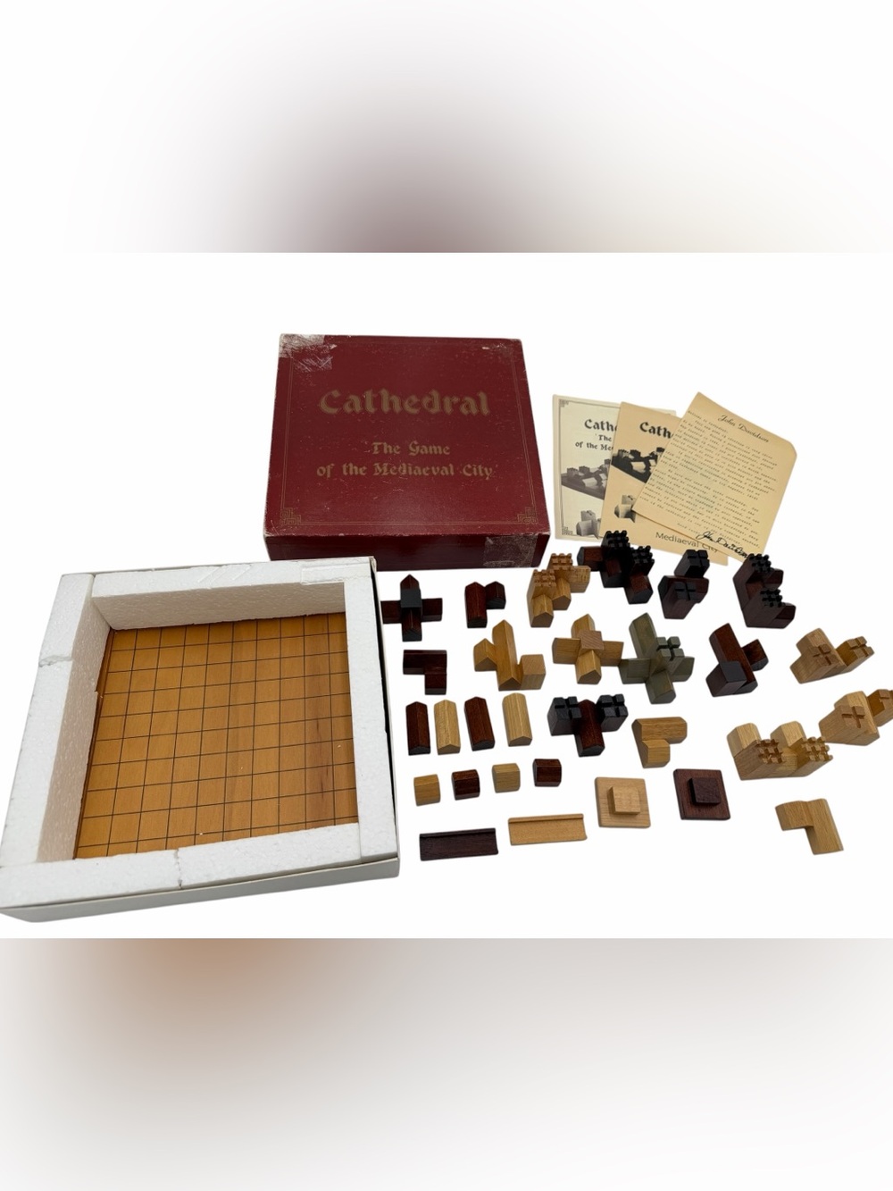Vintage Cathedral Board Game The Game of the Mediaeval City 1979 Strategy.